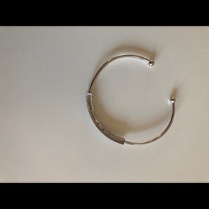 Adjustable silver bracelet